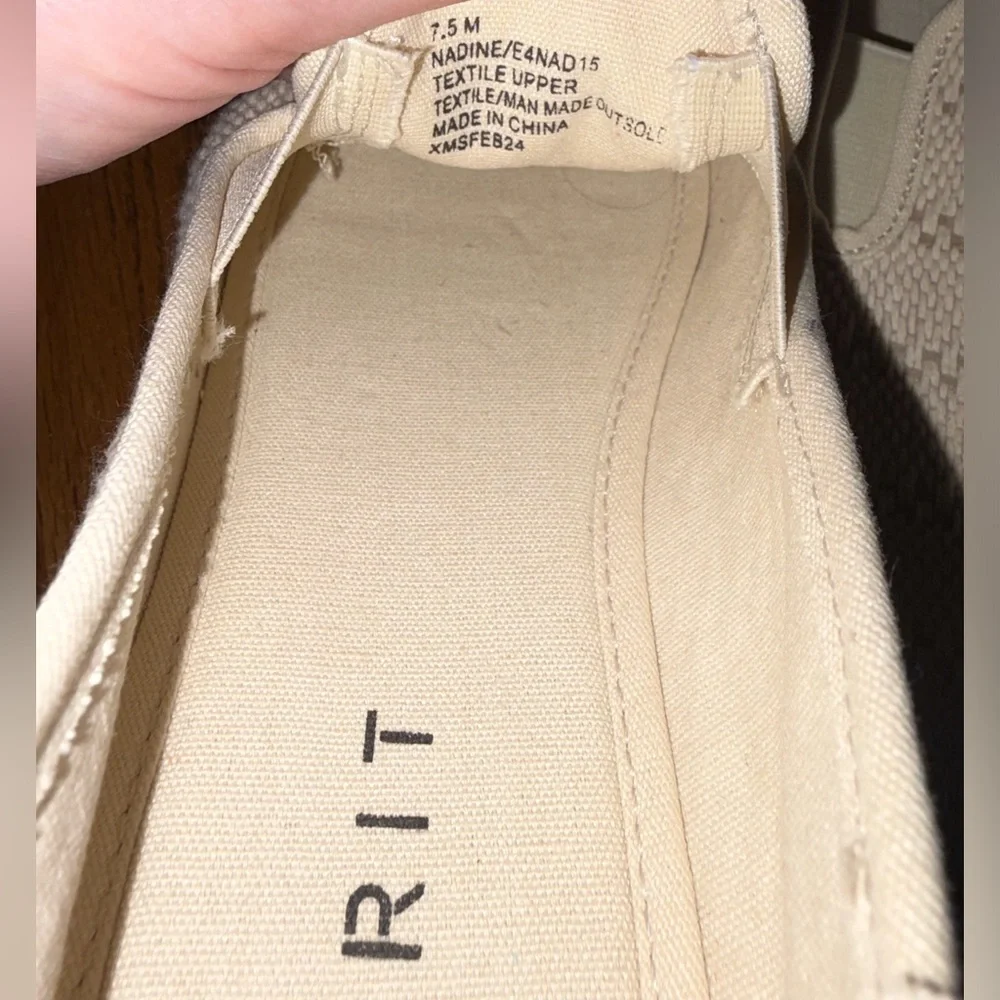 Esprit Slip-On Crochet Woven Espadrille - Cream Nadine